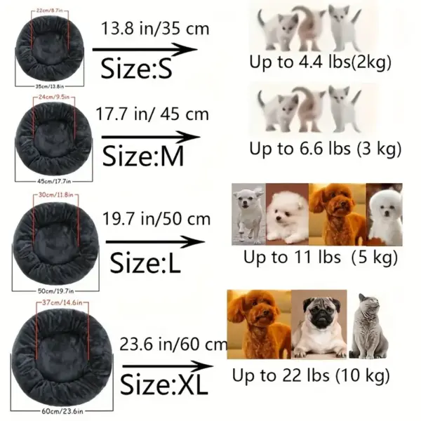 Pet Bed – Small (35cm) Grey - Image 2